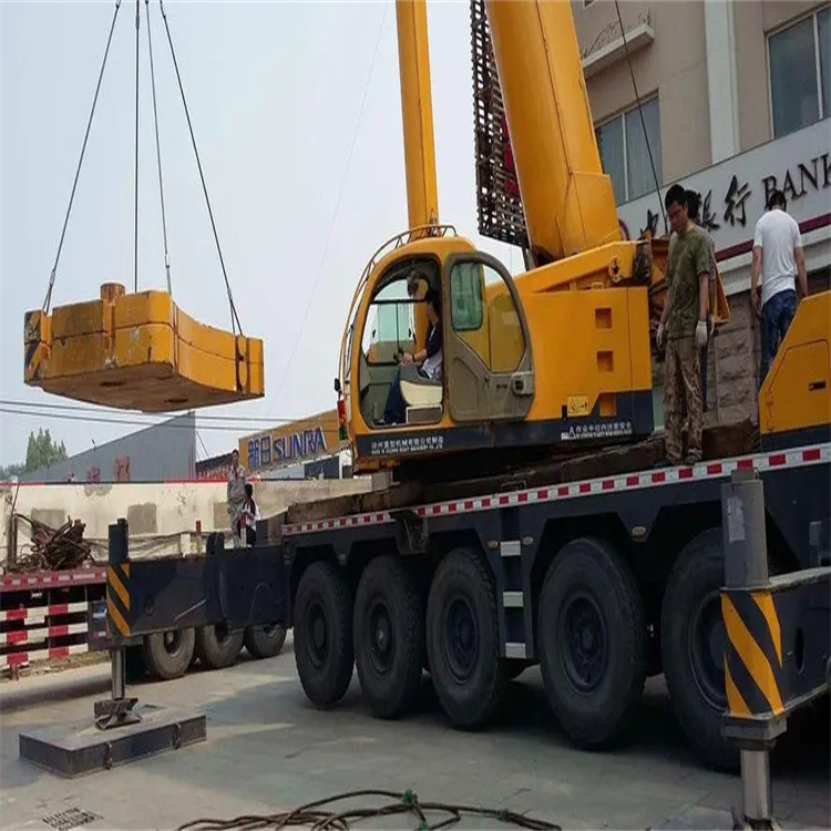 晋江当地吊车出租|机器吊装|75吨|工厂搬迁服务